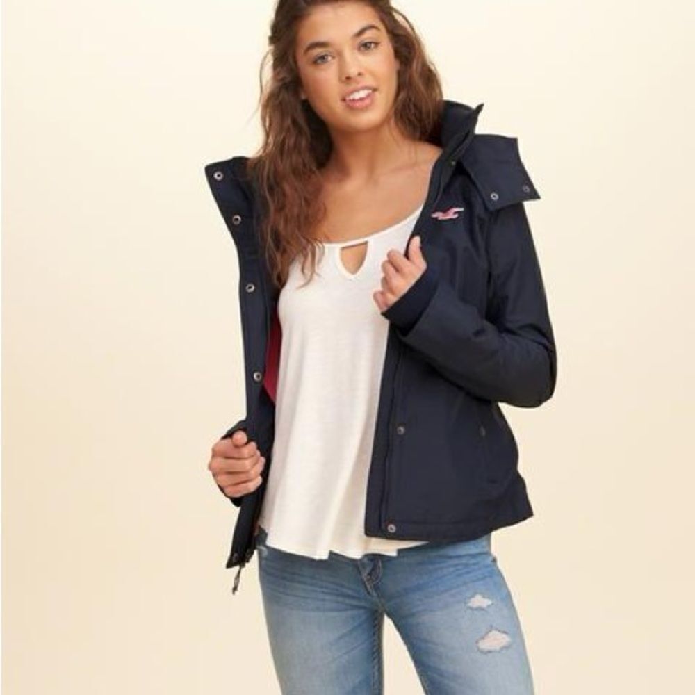 Size Small Hollister Fleece Lined Bomber Jacket